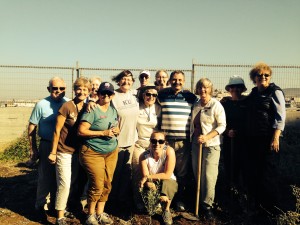Pilgrimage Group after tree-planting at Mar Elias